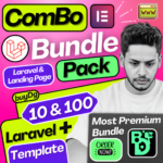 10 Laravel Code Scripts With Admin Panel + 100 Landing Page Template Combo Bundle For Sale With Cheap Price