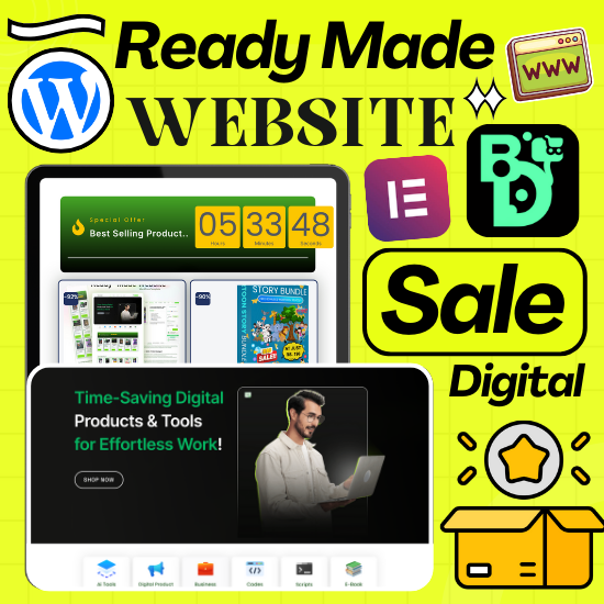 Digital Products Selling Website Template With Full Setup Free In Your Server Free Customize Available 1