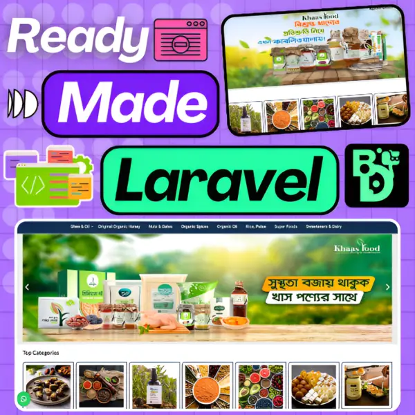 Laravel E-commerce Website Script With Admin Panel & Full Website Source Code – Use Unlimited Domain eCom3