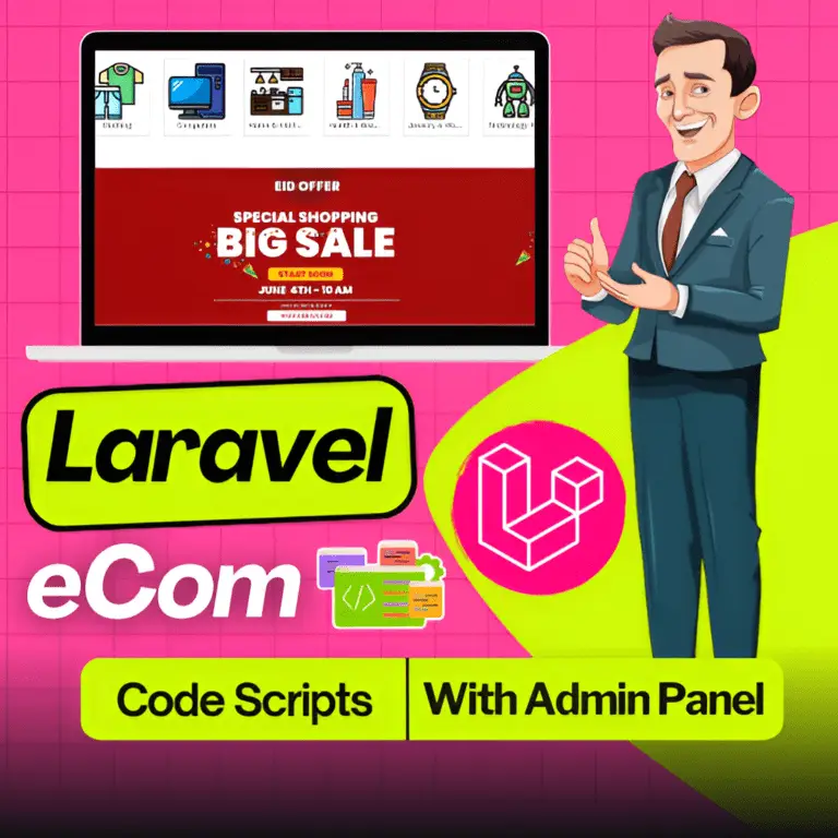 Laravel Full Premium E-commerce Website Code Script With Admin Panel & – Use Unlimited Domain eCom6