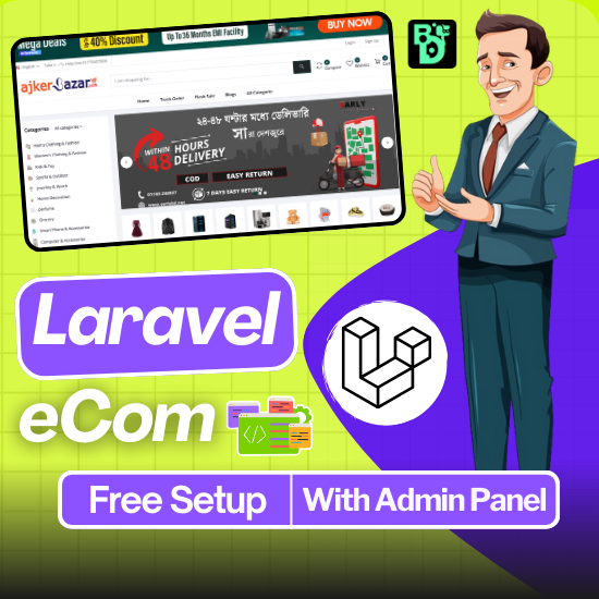 Multivendor Readymade Laravel E commerce Website With Full Admin Panel Free Setup Install in your Server 1