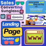 ব্লু-কাট চশমা - A high-converting single landing page WordPress template for selling sunglasses and eyeglasses