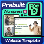 Trendora - Personal, Agency Or Content Creators influencers Online Details Presence Stunning Modern Portfolio Readymade Website Template