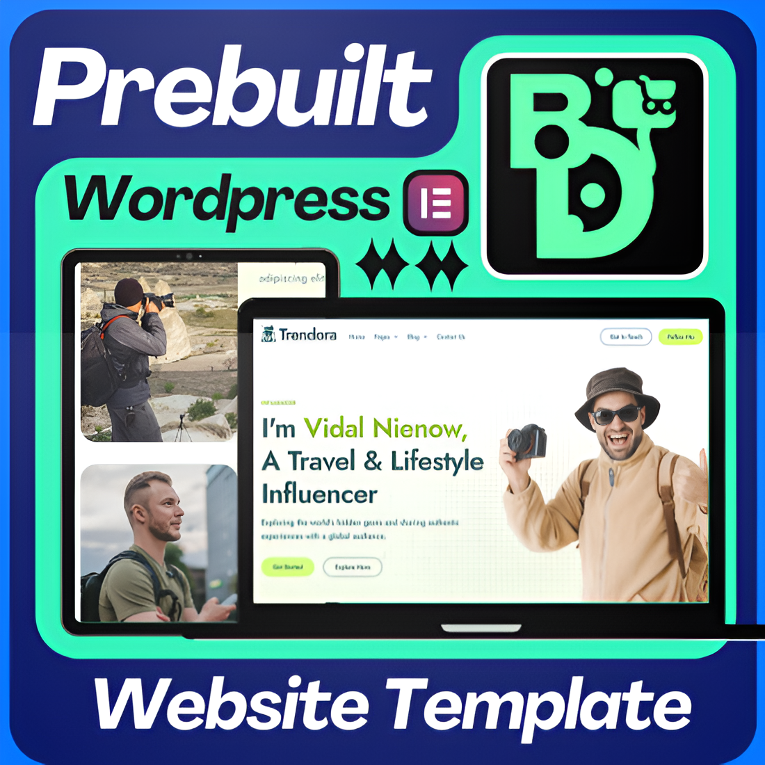 Trendora - Personal, Agency Or Content Creators influencers Online Details Presence Stunning Modern Portfolio Readymade Website Template